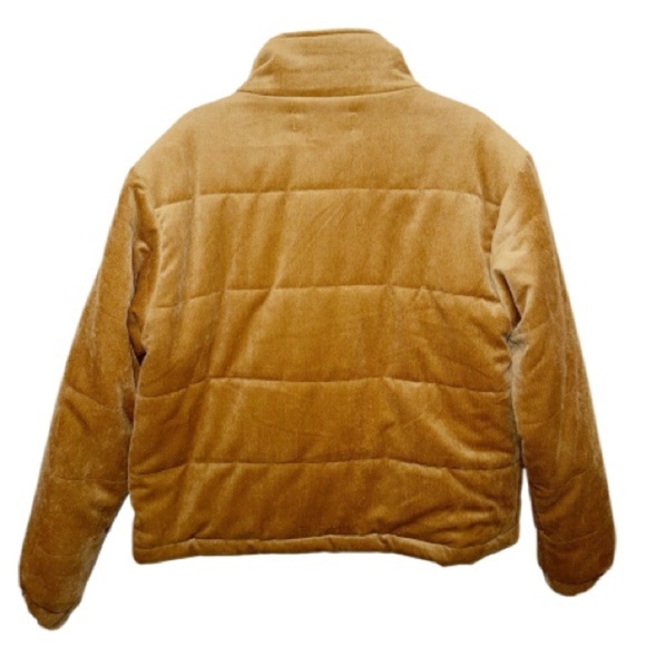 Nectar Clothing Corduroy Puffer Zip Front Sz Large Camel Academia - Picture 3 of 9
